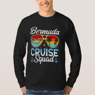 Camiseta Férias de Grupos de Amigos da Família Bermuda Crui