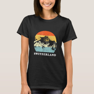 Camiseta Férias de Montanha da suiça Vintage