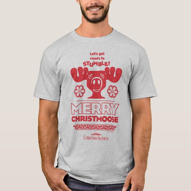 Camiseta Férias de Natal | Christmoose Feliz (Frente)