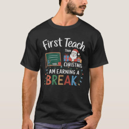 Camiseta Férias de Natal dos Professores Aconchegantes Sarc