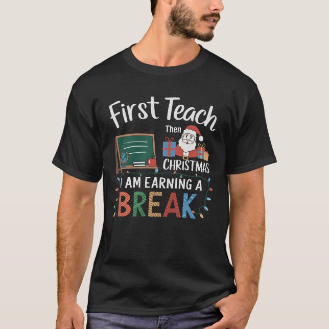 Camiseta Férias de Natal dos Professores Aconchegantes Sarc (Frente)