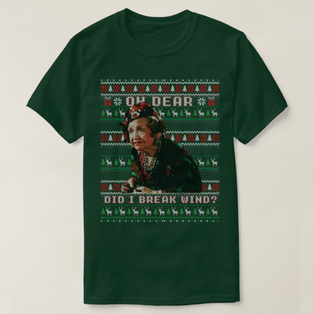 Camiseta Férias De Natal Tia Bethany Eu Acabo De Quebrar (Frente do Design)
