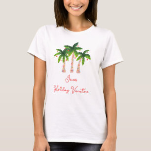 Camiseta Férias de Natal tropical
