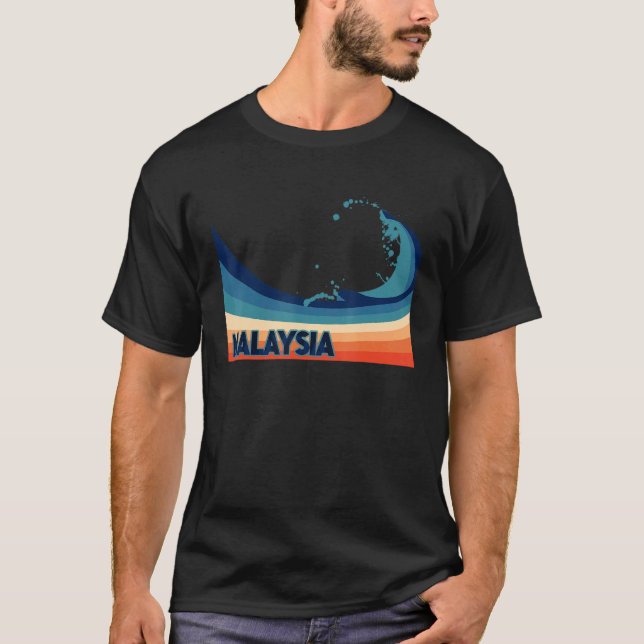 Camiseta Férias de navegação e de pesca na Malásia com Surf (Frente)