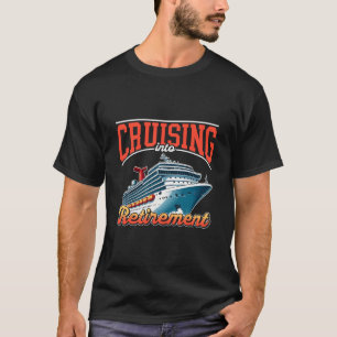 Camiseta Férias de Navio de Cruzeiro Aposentado Navegando p