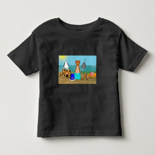 Camiseta Férias de Oliver a Lontra na Praia