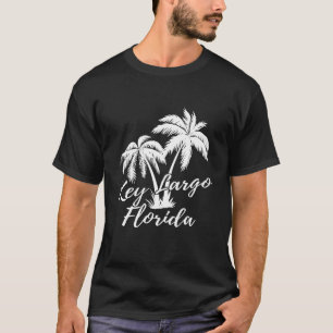 Camiseta Férias de Palm Trees de Praia da Florida Key Larg
