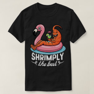 Camiseta Férias de praia com camarão engraçado frutos do ma