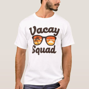 Camiseta Férias de praia de Vacina contra óculos escuros Ve