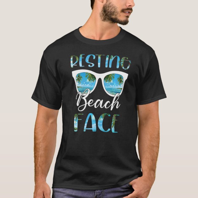 Camiseta Férias de praia em repouso (Frente)