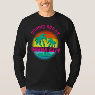 Camiseta Férias de Primavera Cidade do Panamá Pôr do Sol Vi
