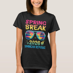 Camiseta Férias de Primavera na República Dominicana Viagem