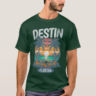 Camiseta Férias de Quebra de Mola da Vintage da Destin Beac