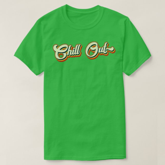 Camiseta Férias de Retro-Chill Out (Frente do Design)