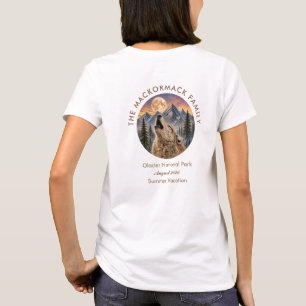 Camiseta Férias de Reunião de Família Montanha do Lobo Selv