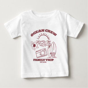 Camiseta Férias de reunião familiar na praia