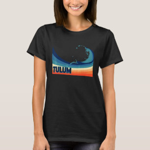 Camiseta Férias de Surf, Vela e Pesca Retro em Tulum México