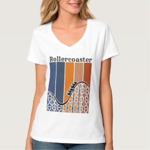 Camiseta Férias de Verão ao longo do Rollercoaster Retro