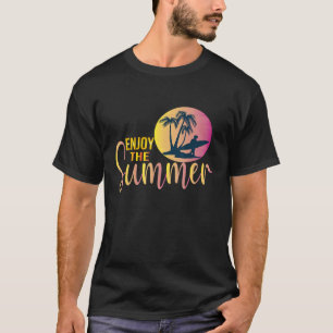 Camiseta Férias De Verão Aproveitam O Surfe Na Onda De Verã