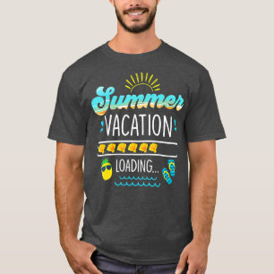 Camiseta Férias De Verão Carregadas No Último Dia De Profes