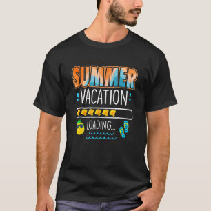 Camiseta Férias De Verão Carregadas No Último Dia Do Profes