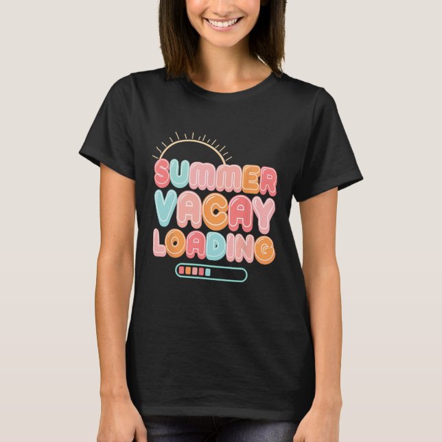 Camiseta Férias de Verão Carregando Férias da Família Hawai (Frente)