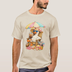Camiseta Férias de Verão da Gansa Boba Café com Chai de Pra