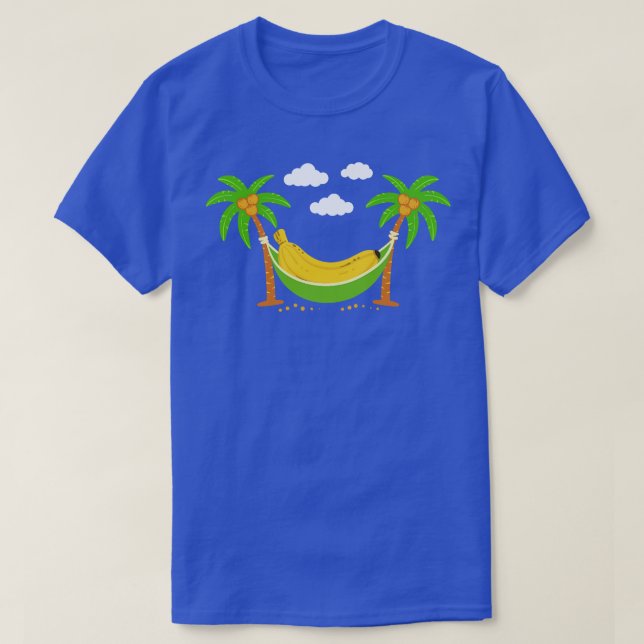 Camiseta Férias de Verão de Banana Hammock (Frente do Design)