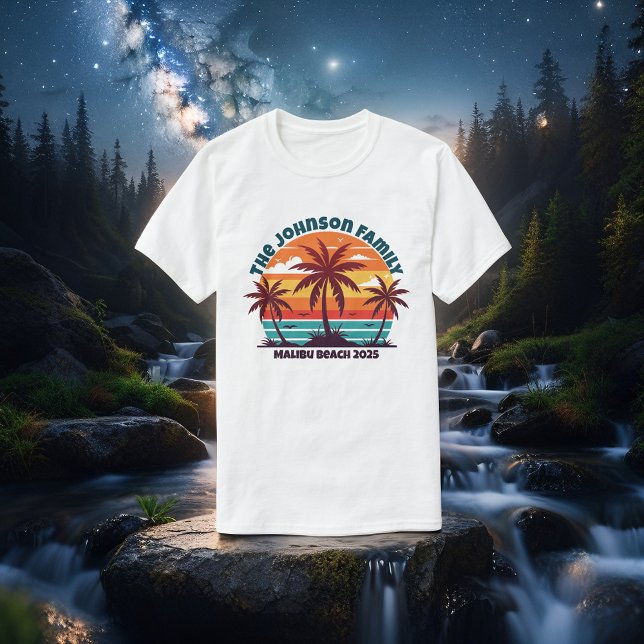 Camiseta Férias de Verão de Cruise Personalizada da Reunião (Criador carregado)