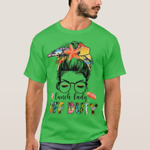 Camiseta Férias de Verão de Moça de Dama de Serviço Mensage
