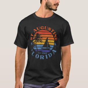 Camiseta Férias de Verão de Praia da Flórida da rua Augusti