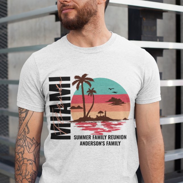 Camiseta Férias de Verão de Praia de Cruise Personalizada d (Criador carregado)