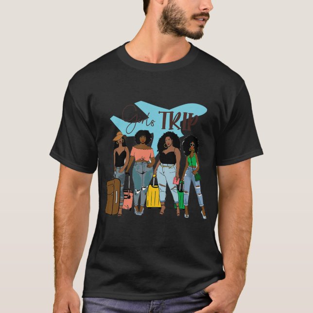 Camiseta Férias de Verão de Rainha Negra Trip (Frente)