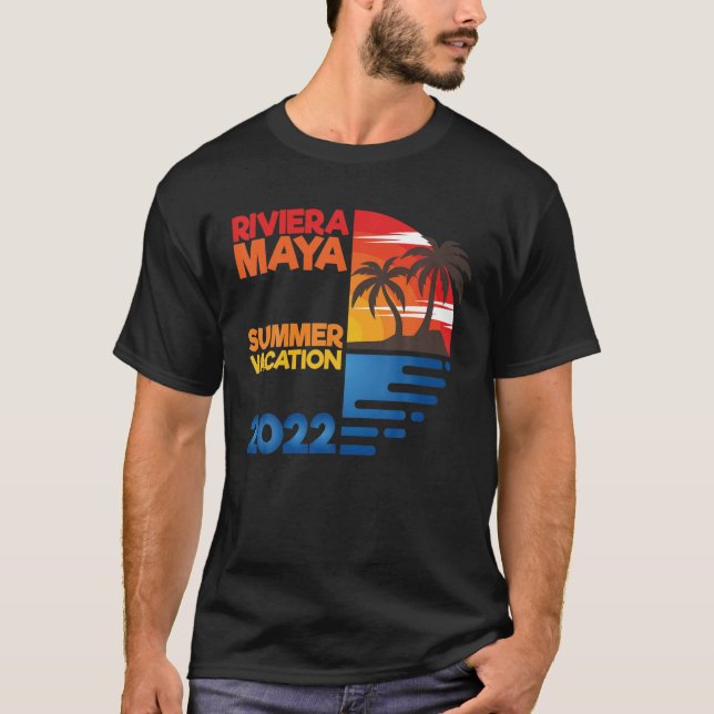 Camiseta Férias de Verão de Riviera Maya 2022 Grupo Matchig (Frente)