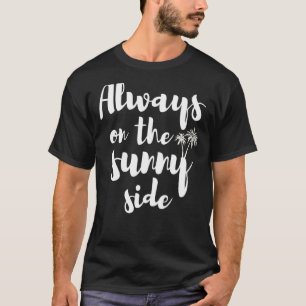 Camiseta Férias de Verão Dia ensolarado cita sempre o sol