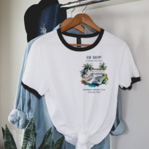 Camiseta Férias de Verão do navio de cruzeiro da Reunião da