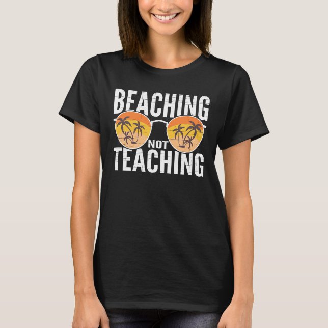 Camiseta Férias de verão do professor último dia da escola (Frente)