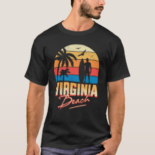Camiseta Férias de Verão do Surf de Navegação na Virgínia B