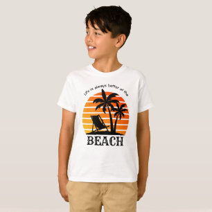 Camiseta Férias de Verão é sempre melhor na praia
