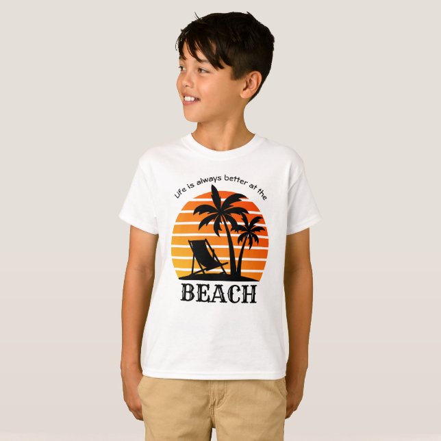 Camiseta Férias de Verão é sempre melhor na praia (Frente Completa)