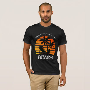 Camiseta Férias de Verão é sempre melhor na praia
