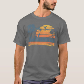 Camiseta Férias de Verão em Bahamas Praia Sunset Vintage 70