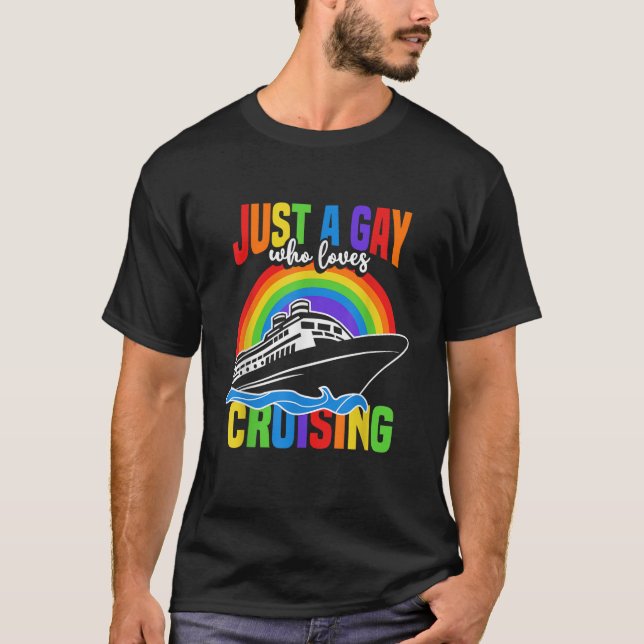 Camiseta Férias de Verão em cruzeiro de gay Cruise (Frente)