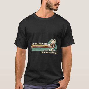 Camiseta Férias de Verão em Honolulu Hawaii Waikiki Beach