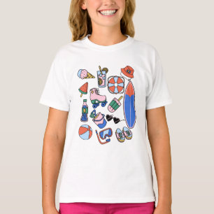 Camiseta férias de verão engraçadas amantes da praia