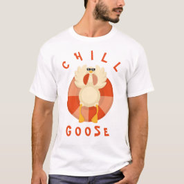 Camiseta Férias de Verão Engraçadas Anel de Natação de Gans
