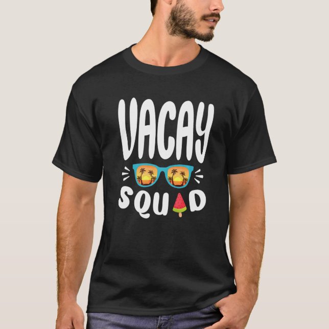 Camiseta Férias de Verão Famílias Amigos Viagem Férias Mães (Frente)