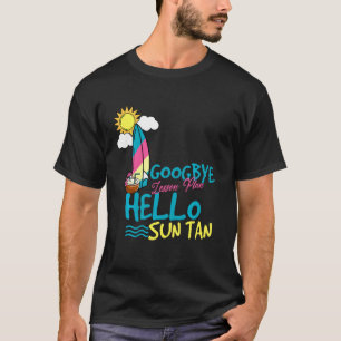 Camiseta Férias de Verão - Fim do ano escolar no último dia