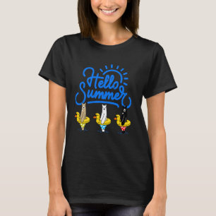 Camiseta Férias De Verão Homens Mulheres Adolescentes Menin