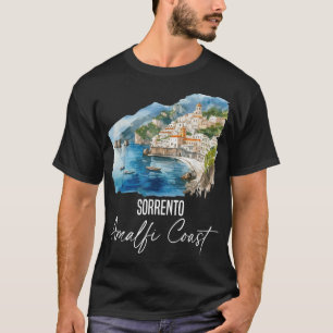 Camiseta Férias De Verão Italianas Da Costa Do Amalfi Posit